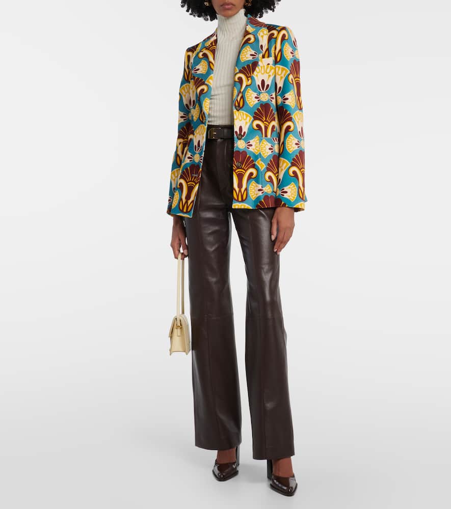 La DoubleJ 24/7 single-breasted velvet blazer