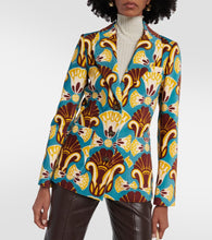 La DoubleJ 24/7 single-breasted velvet blazer