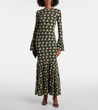 La DoubleJ Alba floral jersey maxi dress