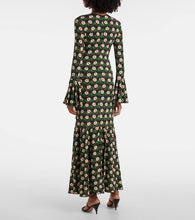 La DoubleJ Alba floral jersey maxi dress