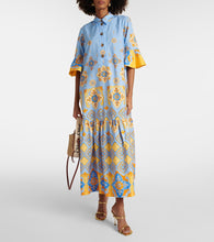 La DoubleJ Artemis printed cotton poplin maxi dress