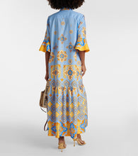 La DoubleJ Artemis printed cotton poplin maxi dress
