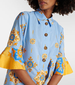 La DoubleJ Artemis printed cotton poplin maxi dress