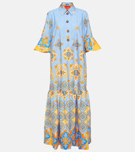 La DoubleJ Artemis printed cotton poplin maxi dress