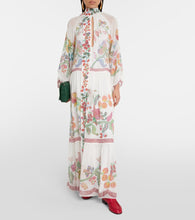 La DoubleJ Athena printed silk chiffon maxi dress