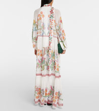 La DoubleJ Athena printed silk chiffon maxi dress