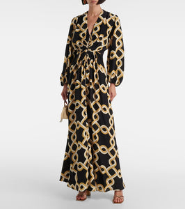 La DoubleJ Camerino silk cr√É¬™pe de chine maxi dress