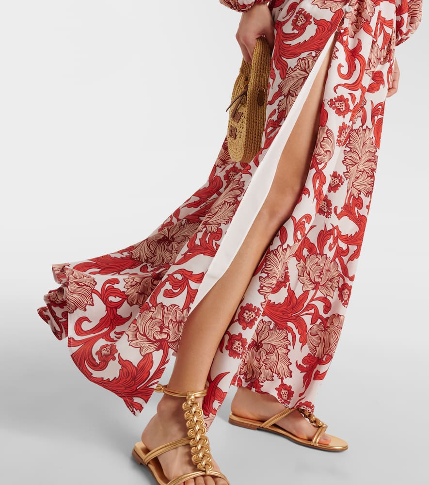 La DoubleJ Camerino silk crêpe de chine maxi dress