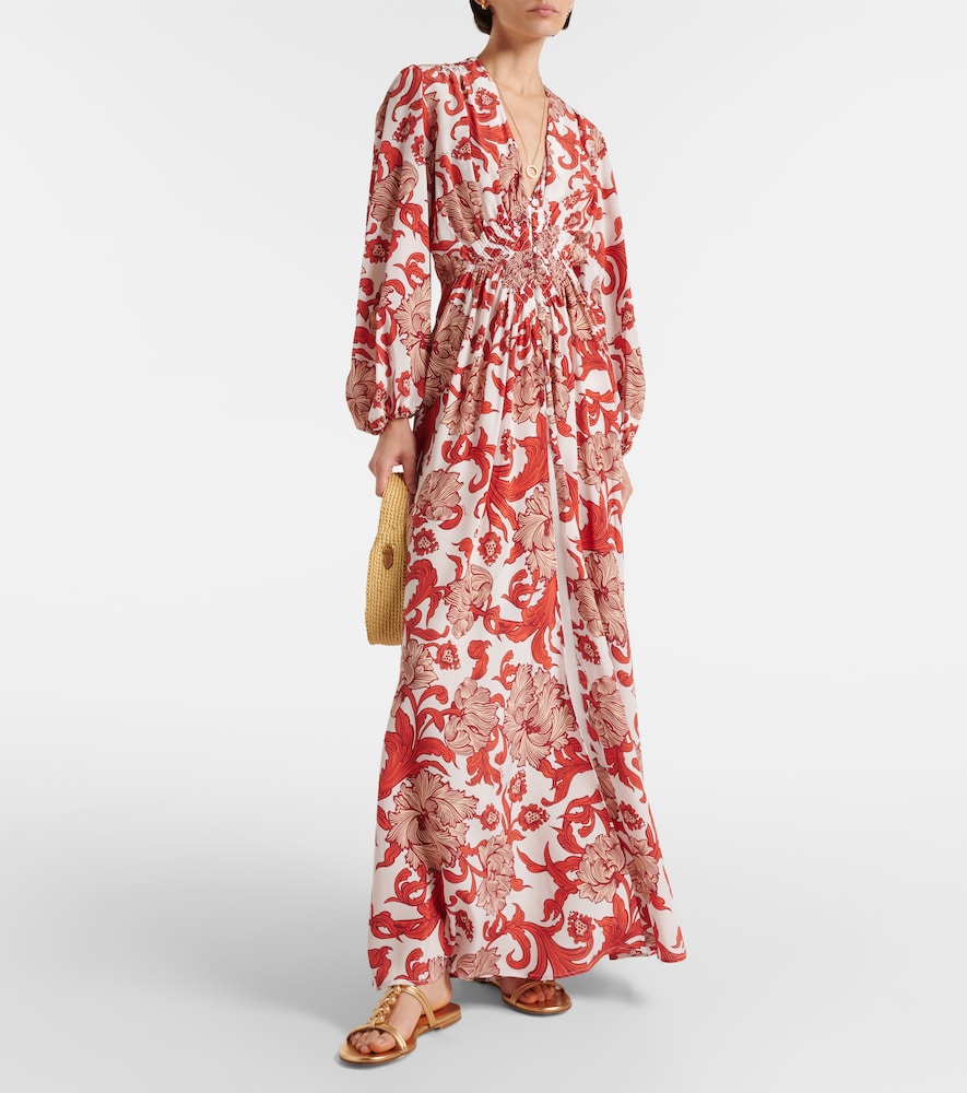 La DoubleJ Camerino silk  de chine maxi dress