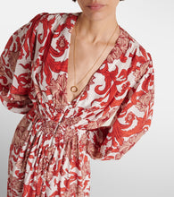 La DoubleJ Camerino silk  de chine maxi dress