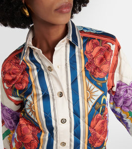 La DoubleJ Edie printed quilted twill jacket