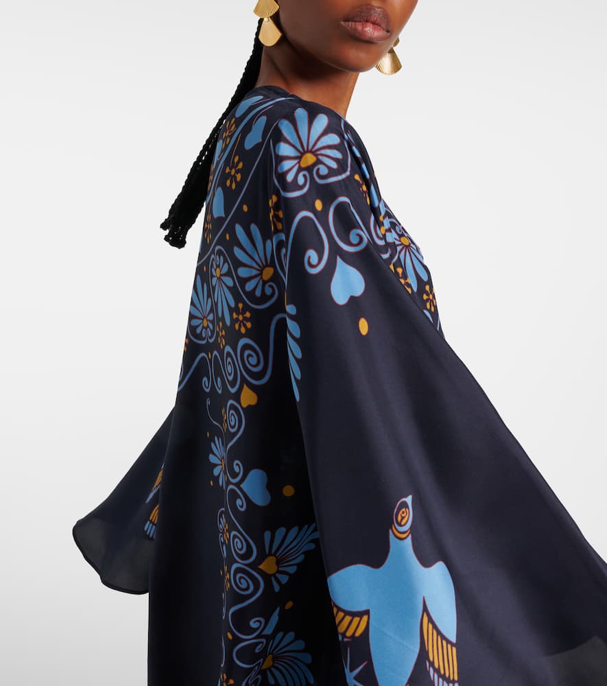 La DoubleJ Flying printed silk voile kaftan