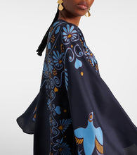 La DoubleJ Flying printed silk voile kaftan