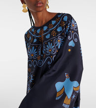 La DoubleJ Flying printed silk voile kaftan