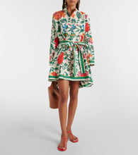 La DoubleJ Foulard printed cotton minidress