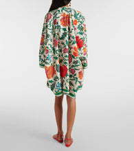La DoubleJ Foulard printed cotton minidress