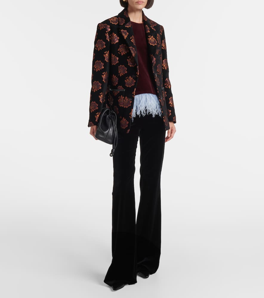 La DoubleJ Kelly floral jacquard blazer