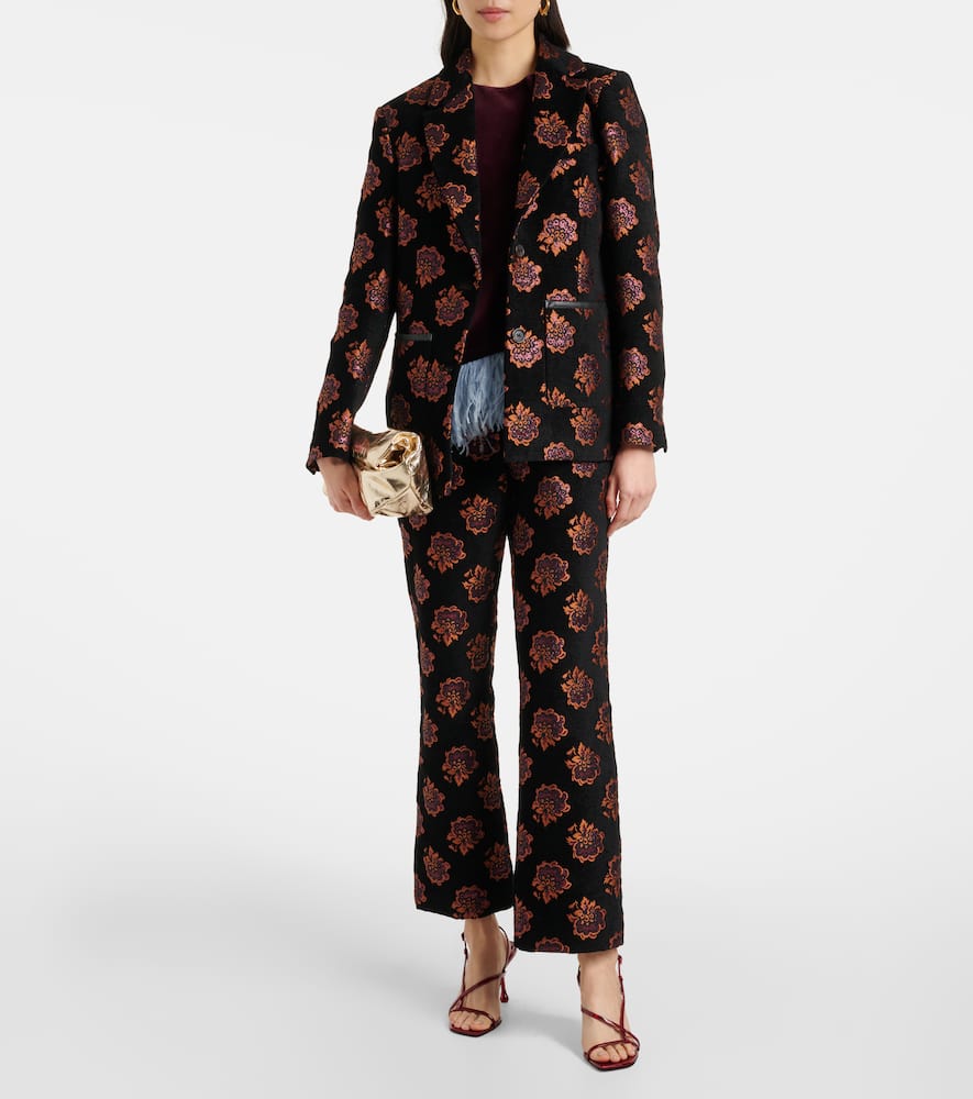 La DoubleJ Kelly floral jacquard blazer