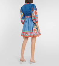 La DoubleJ Margherita printed cotton minidress