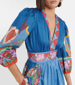 La DoubleJ Margherita printed cotton minidress