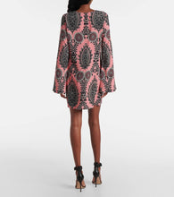 La DoubleJ Mini Supremes Swing printed satin minidress