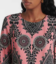 La DoubleJ Mini Supremes Swing printed satin minidress