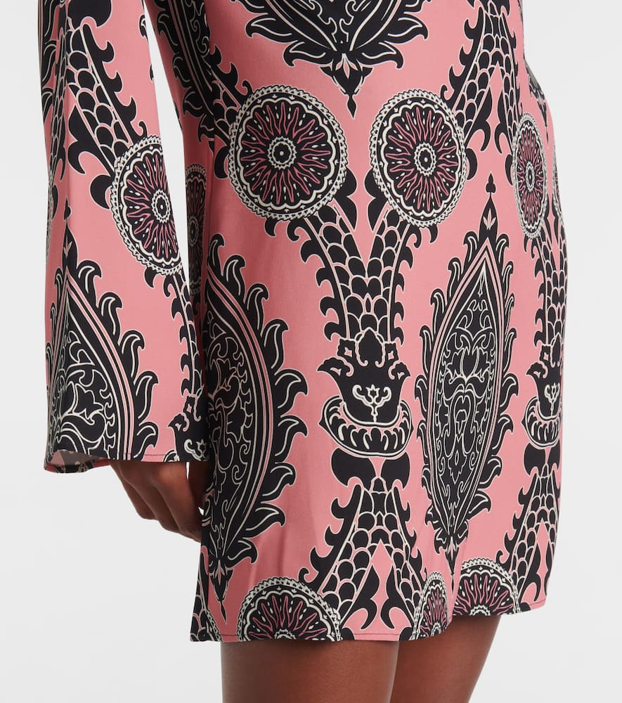 La DoubleJ Mini Supremes Swing printed satin minidress