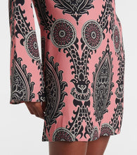 La DoubleJ Mini Supremes Swing printed satin minidress
