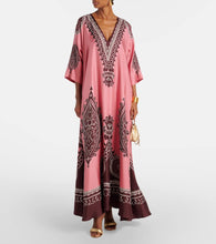 La DoubleJ Muumuu printed silk twill kaftan