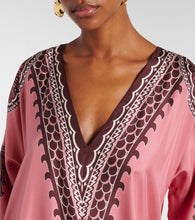 La DoubleJ Muumuu printed silk twill kaftan