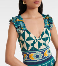 La DoubleJ Pimento printed jersey maxi dress