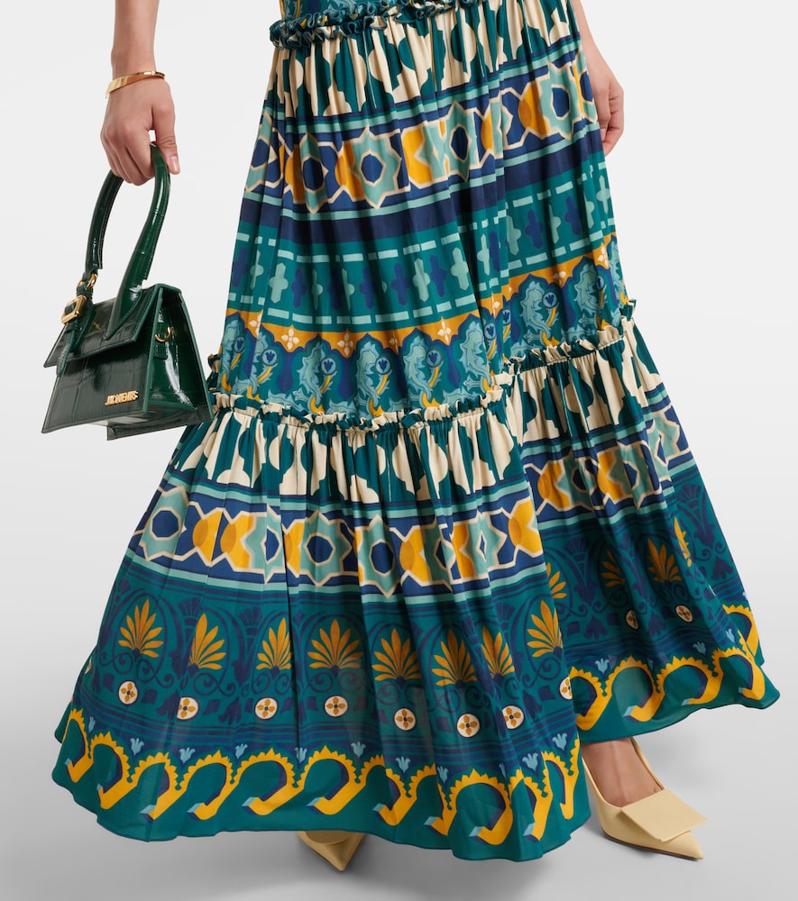 La DoubleJ Pimento printed jersey maxi dress