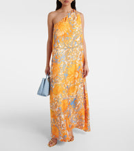 La DoubleJ Roy floral silk twill maxi dress