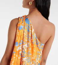 La DoubleJ Roy floral silk twill maxi dress
