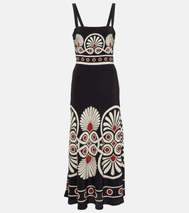 La DoubleJ Slip-Around silk cr√É¬™pe de chine maxi dress