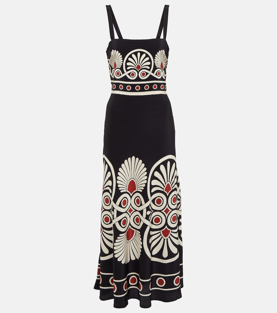 La DoubleJ Slip-Around silk cr√É¬™pe de chine maxi dress