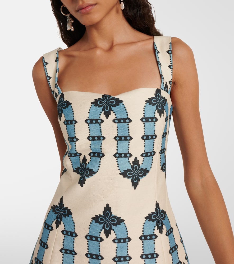 La DoubleJ Sophia printed cotton minidress