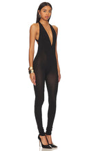 LaQuan Smith Deep V Jumpsuit in Black