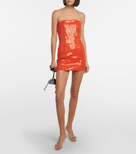 LaQuan Smith Floral lace strapless minidress