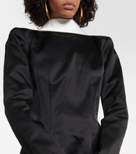LaQuan Smith Reverse cotton-blend blazer dress