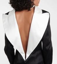 LaQuan Smith Reverse cotton-blend blazer dress