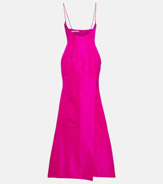 LaQuan Smith Scoop-front gown