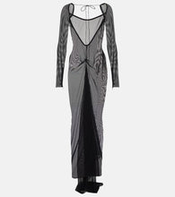 LaQuan Smith Sheer mesh gown