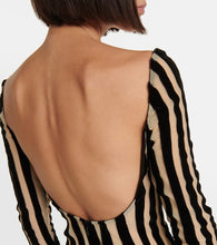 LaQuan Smith Striped gown