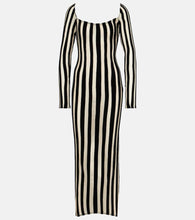 LaQuan Smith Striped gown