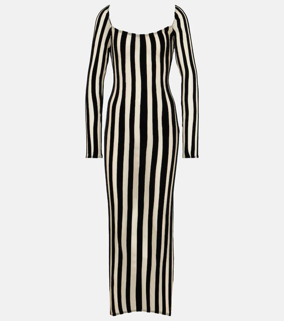 LaQuan Smith Striped gown