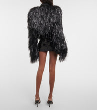 LaQuan Smith Tinsel cropped jacket