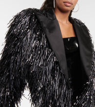 LaQuan Smith Tinsel cropped jacket
