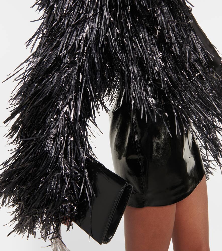 LaQuan Smith Tinsel cropped jacket