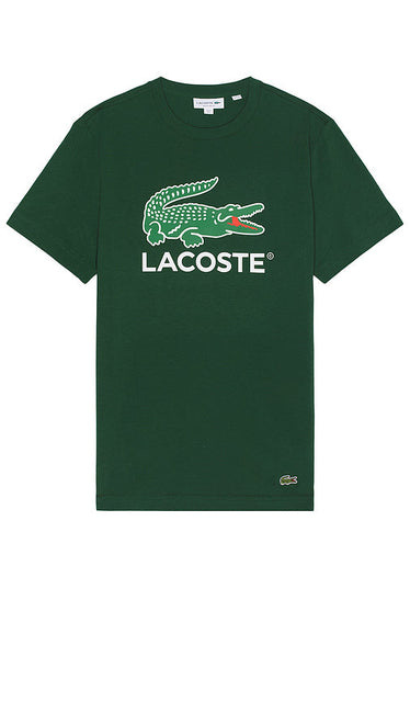 Lacoste Regular Fit Tee in Green - Lacoste - T-shirt coupe classique vert - Lacoste 绿色常规版型 T 恤 - Lacoste Regular Fit T-Shirt in Grün - Lacoste 레귤러핏 티셔츠 그린 색상 - T-shirt Lacoste vestibilità regolare in verde
